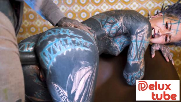 [ Radical Cash ] Anuskatzz - Tattooed Alts Rough Strap - On Anal Fuck