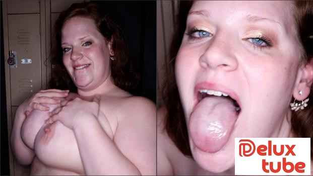 [ Blow Bang Girls ] BBW With Huge Tits Swallows Cum