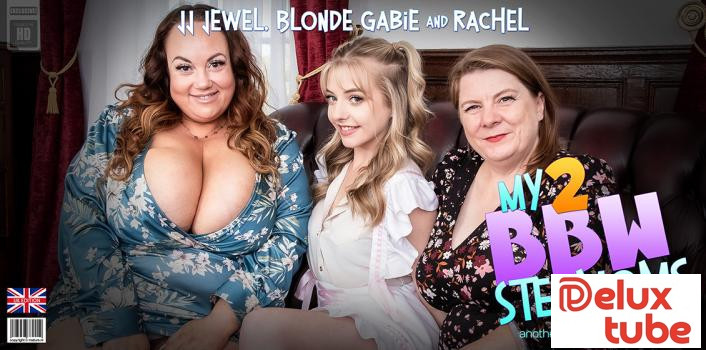 [ Mature NL ] Blonde Gabie has an old and young lesbian Threesome with her two BBW Stepmoms Rachel and JJ Jewel