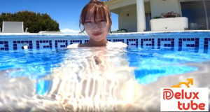 Footjob In The Pool