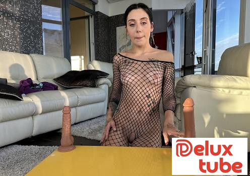 [ Nebraska Coeds ] Petite Spinner New Girl Dora Does The Dildo Challenge She Fucks And Sucks 3 Dildos Will It Fit