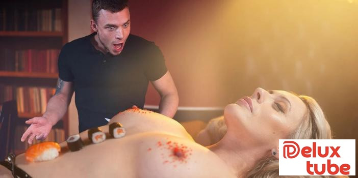 [ Shame 4K ] Nyotaimori Means Fuck Me Harder For Sushi Odalisque