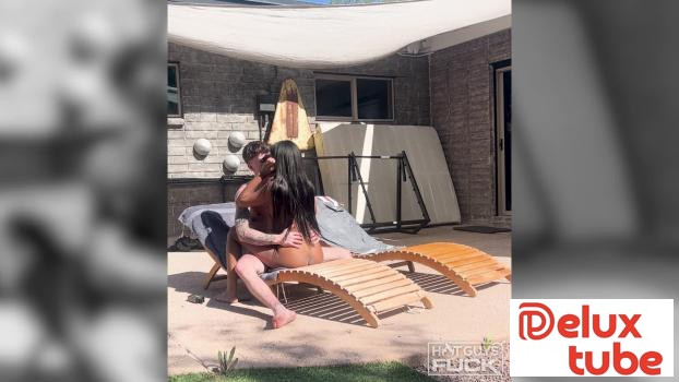 [ Blurred Media ] Neighbors Get a Free Show - Trey Beacher Fucks Allison Lox in The Backyard!