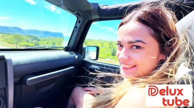 [ Jacquie Et Michel TV ] On a car ride, Marta asks for a hard break...