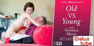 19 year old girl Veronica Morre gets fucked by an old man