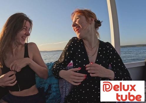 [ Nebraska Coeds ] Wow Girls Rebeka Ruby With Her Friend Lily Mays Naked On A Sunset Boat Cruise While On Vacation