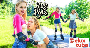 Elloise and Nika horny on rollerblades