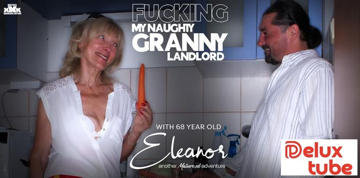 [ Mature NL ] Lucky to fuck my skinny 68 year old granny landlord Eleanor in her house when her husband just left