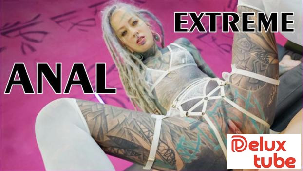 [ Radical Cash ] Anuskatzz - Extreme TATTOO DAP Action - Two Big Dicks in One ASS