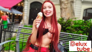 MEGAN MURKOVSKI NAUGHTY ICE CREAM LOVING 18 - YEAR - OLD REDHEAD RUSSIAN