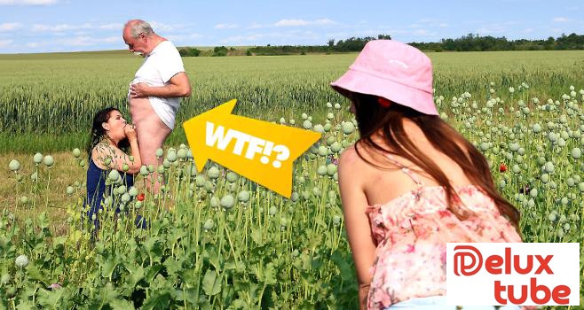 [ Grand Parents X ] Outdoor sex with older couple