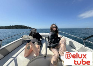 Abbie Storm aka Dora & Gabriella Lati - Hiking Nude On Abandoned Island In Croatia On Vacation With Nudist Teens Dora And Gabriela Lati
