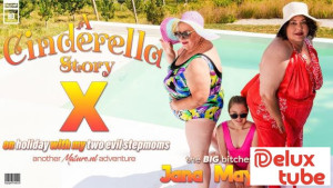 Stepdaughter Maya Must Get Down On Holiday With Her Two Evil Stepmoms Jana & Edina