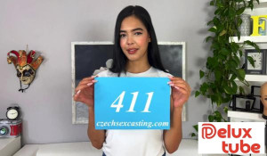 Unknown - Sexy Latin brunette tries her luck with a horny cameraman - E411
