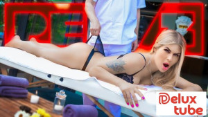 Russian MILF Takes Big American Dick at the Spa