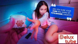“Stepdaddy, Please! Your Cum Will Make My Tits Grow!” Mia Wants Every Drop