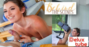 Blowjob ends in facial frenzy - Behind the Scenes