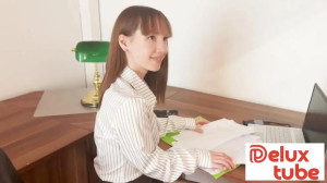 Kate, fucked in her office!