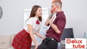 Seducing teacher in his office