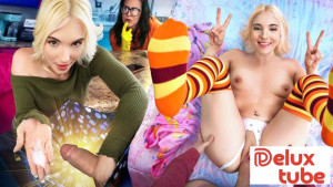 Sneaky Sex: My Dick In a Box Prank Got Me Laid! (Amber Maddie Family Stokes Debut)