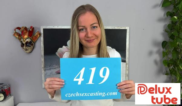[ Czech Sex Casting ] Hot blonde has cute tits - E419
