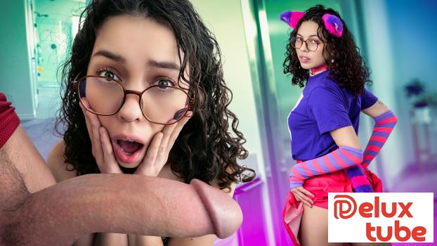 [ My Babysitter's Club ] “Try on My Mom’s Lingerie…” Nerd Girl vs Jock’s Cock