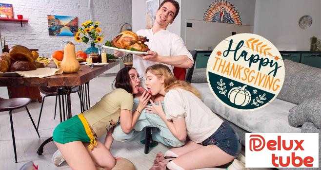 [ Club Seventeen ] Pussy stuffing for Thanksgiving