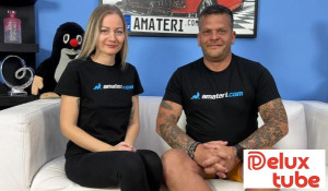 Hot blonde milf is a little nervous