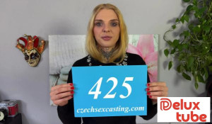 Sexy blonde with number 425 gets fucked hard - E425