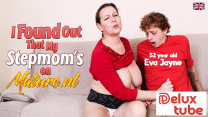 52 year old MILF is a huge star on mature.nl and her stepson just found out and wants to know more