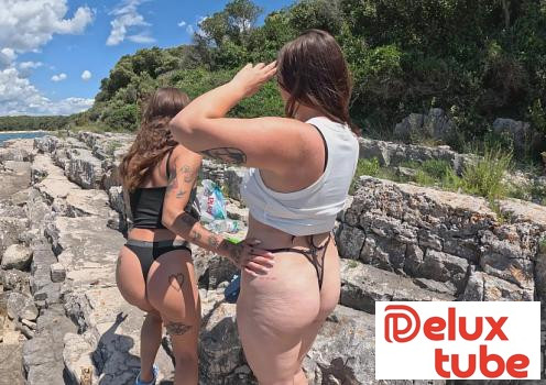 [ Nebraska Coeds ] Abbie Storm aka Dora & Vanessa Klein - Vanessa Klein And Dora Nude Beach Making Art Creative Porn Together On Vacation