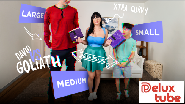 [ Freeuse Fantasy ] Polar Opposites: Tall Bully & Short Nerd vs the Extra Curvy Tutor