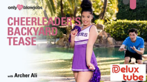 Cheerleader's Backyard Tease